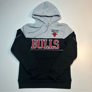 Chicago Bulls NBA Pullover Hoodie Black Gray
